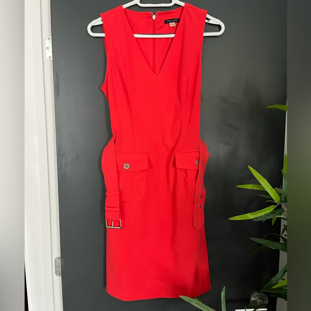 Tommy Hilfiger Vibrant Red Mini Dress